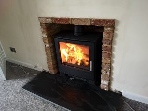 Fireplace renovation in Taunton, Somerset.