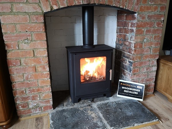 Stove installers in Langport, Somerset fit a Mendip Loxton ...