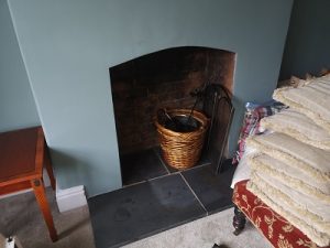 Taunton wood stove installation.
