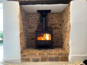 Traditional log burner installers in Tiverton, Devon.