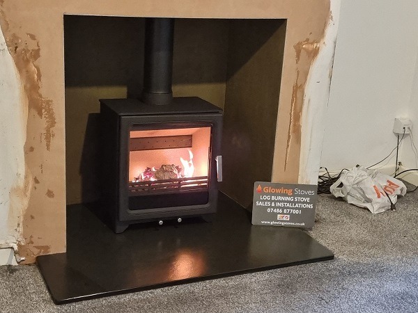 Multifuel stove installation in Bridgwater, Somerset